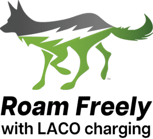 roam freely with LACO charging with coyotee