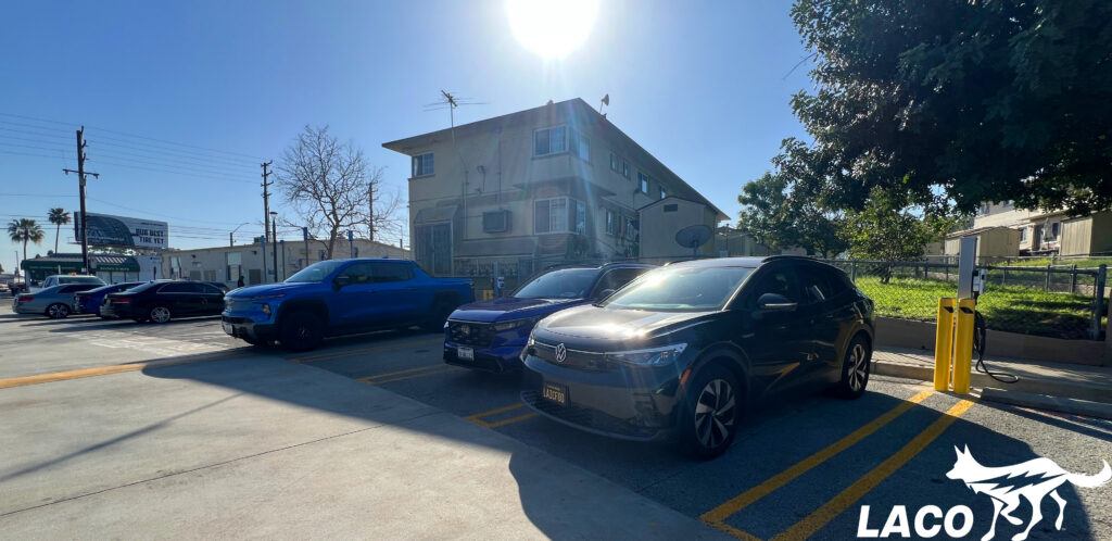 8 New Level 2 EV Chargers at LACDA Harbor Hills